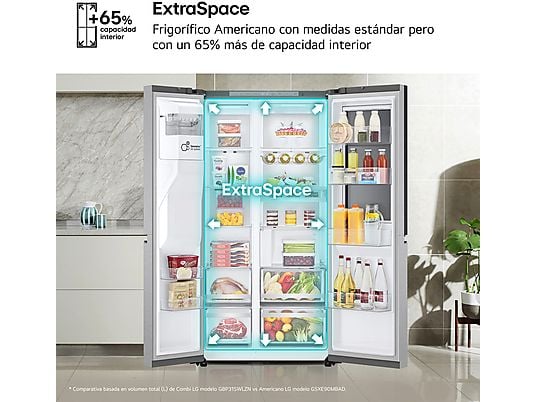 LG InstaView GSXE90MBAD – Refrigerador Side - Imagen 6