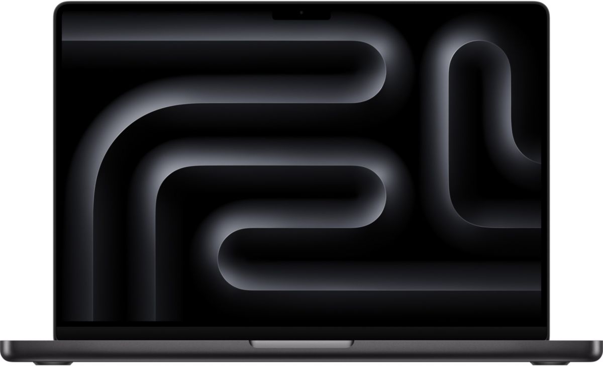 Ordenador Apple MacBook Pro de 14″, chip M4 Pro, CPU de 14 núcleos / GPU de 20 núcleos, 24 GB de RAM, almacenamiento SSD XDR de 1 TB, color negro espacial.