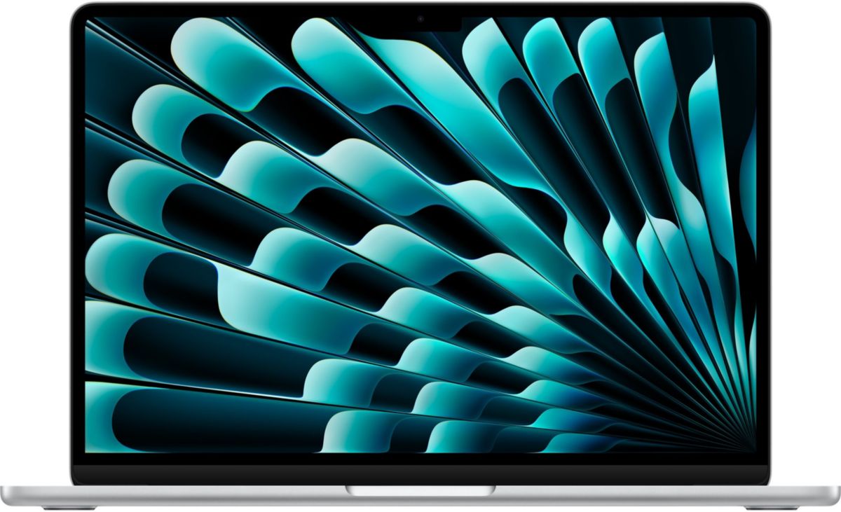 Ordenador Apple MacBook Air de 13,6″, chip M4, CPU de 10 núcleos / GPU de 10 núcleos, 24 GB de RAM, SSD de 512 GB, pantalla Retina, color plata.