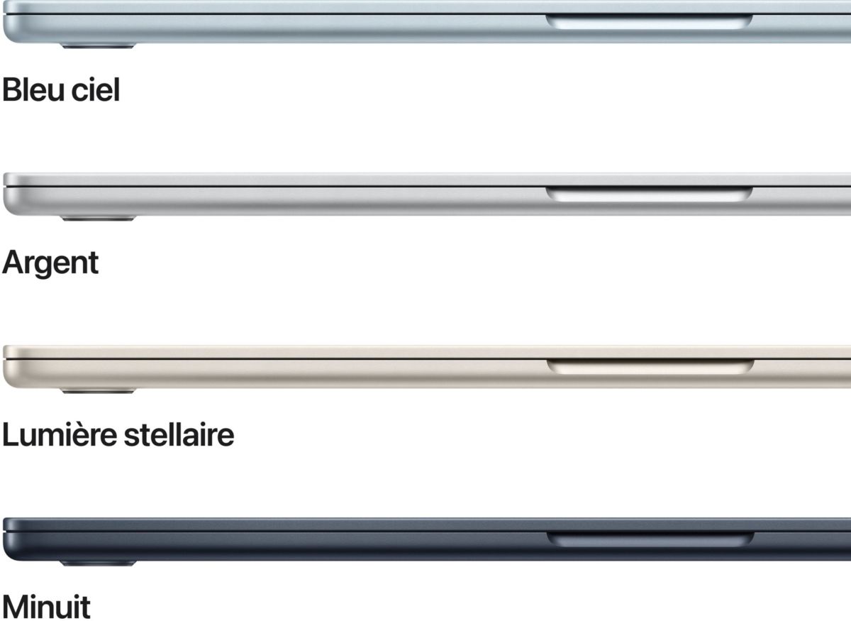 Ordenador Apple MacBook Air de 15″, chip M4, CPU de 10 núcleos / GPU de 10 núcleos, 16 GB de RAM, almacenamiento SSD de 512 GB, color azul Retina. - Imagen 3