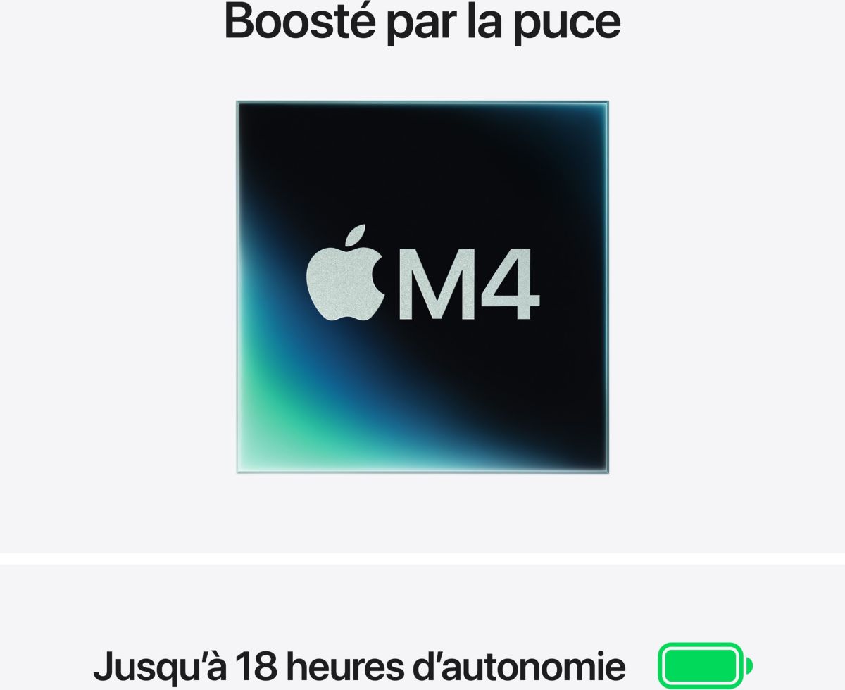Ordenador Apple MacBook Air de 15″, chip M4, CPU de 10 núcleos / GPU de 10 núcleos, 16 GB de RAM, almacenamiento SSD de 512 GB, color azul Retina. - Imagen 4