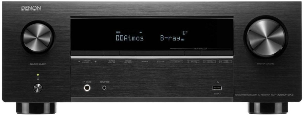 Amplificador de cine en casa DENON AVR-X2800HDAB