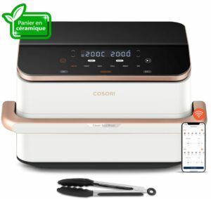 Freidora de aire COSORI Twinfry Pro de 10 litros, color blanco KAAPAFCSSEU0277A