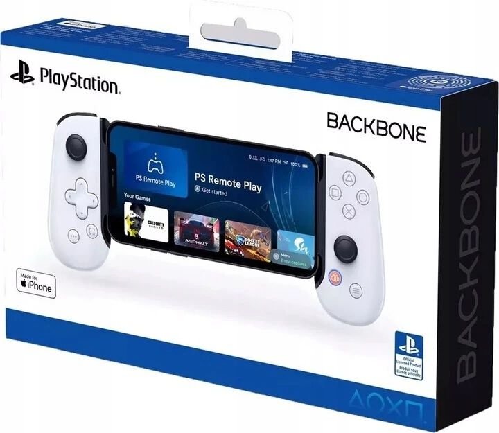 Manette de Jeu Backbone pour iPhone – Coloris Blanc Style PS5 - Imagen 2