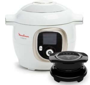 Cookeo MOULINEX CE85XAF0 blanco 6 L, 9 modos de cocción + Extra Crujiente