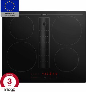 Placa de inducción MIOGO MHI601H con extractor y kit de reciclaje.