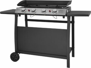 Plancha de gas HAPPY GARDEN, plancha de gas VALENCIA – 4 quemadores, 10 kW