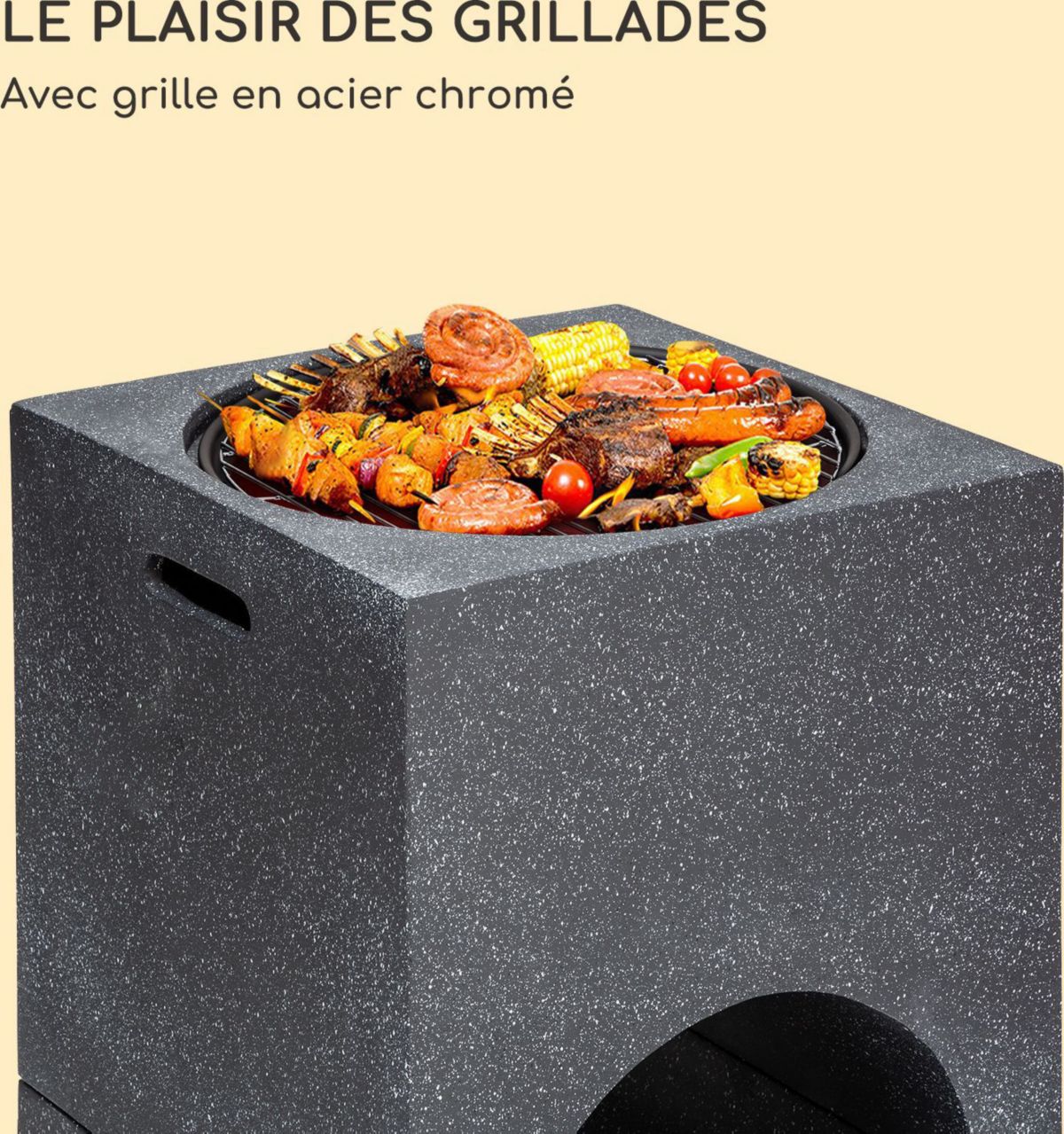 Brasero BLUMFELDT Monolith – Negro - Imagen 2