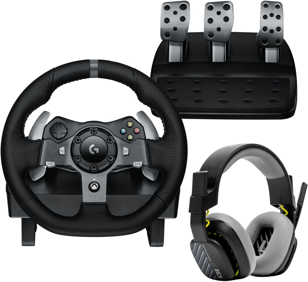 Volante Logitech G920 + Pedales + Auriculares Astro A10