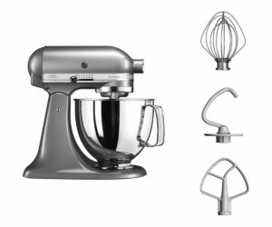 5413184124557_h_f_l_0-1.jpg Batidora de pie KitchenAid 5KSM125ECU Artisan, gris, 4,8 L, bol con asa, 300 vatios