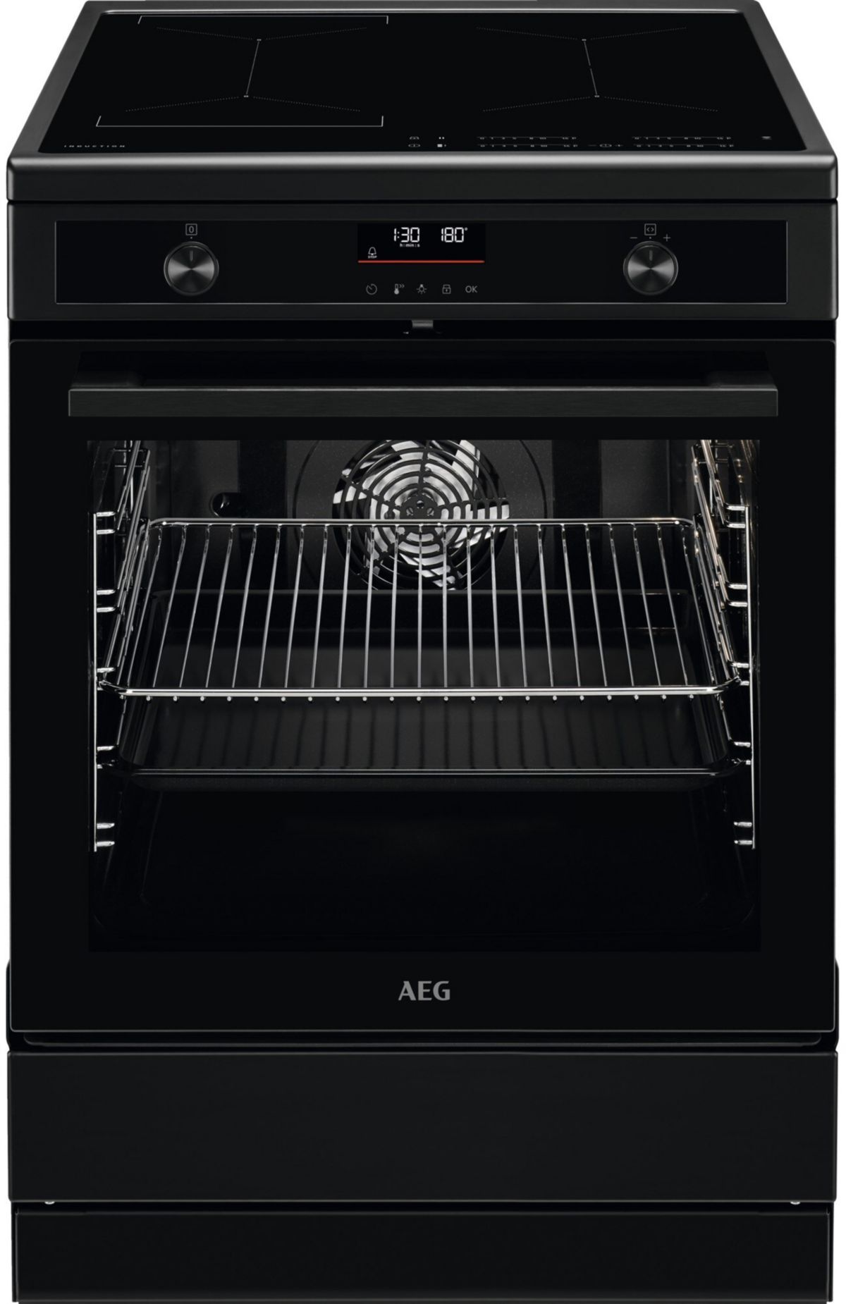 Cocina de inducción AEG CIB6490APB con pirólisis