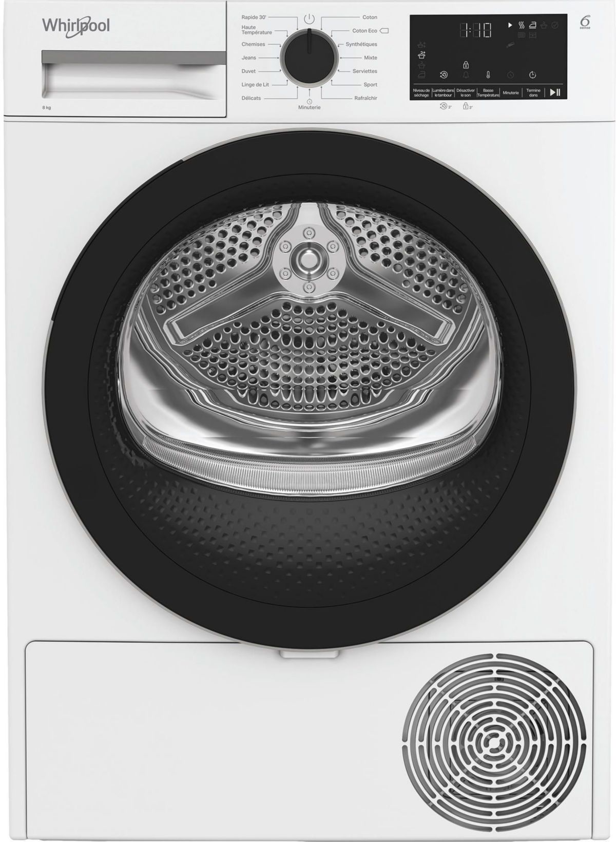 Secadora con bomba de calor WHIRLPOOL CWSD83MWBSFR