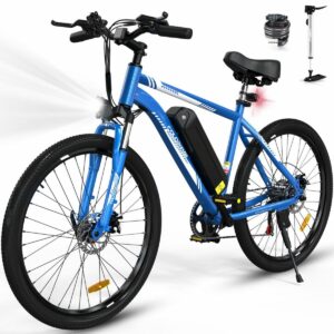 Bicicleta eléctrica COLORWAY COLORWAY de 26″ azul 15AH
