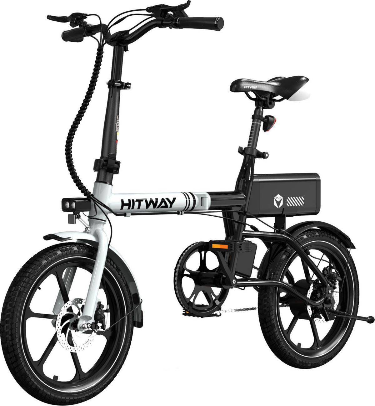 Bicicleta eléctrica plegable HITWAY de 16 pulgadas.