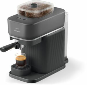 8720389044908_h_f_l_0-1.jpg Cafetera espresso PHILIPS Baristina BAR320/60, automática, con depósito de agua de doble compartimento, color negro.