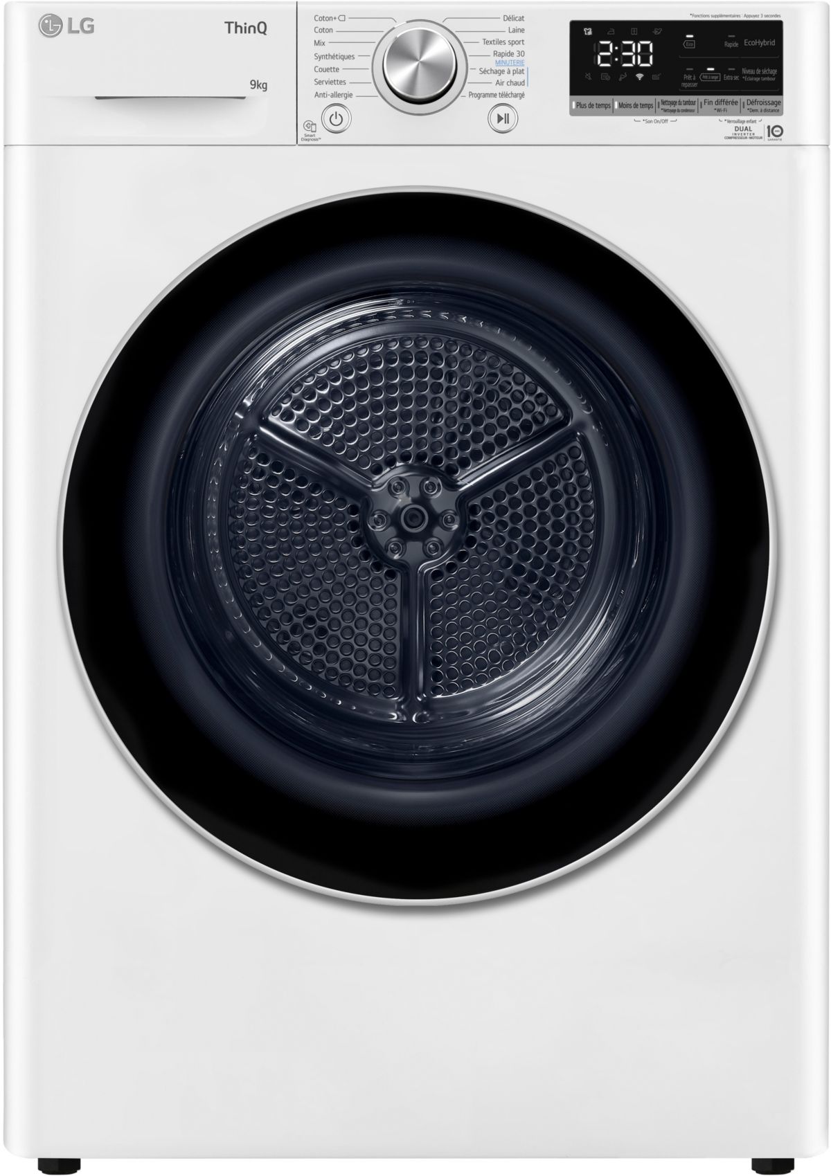 Secadora con bomba de calor LG RH9V51WH