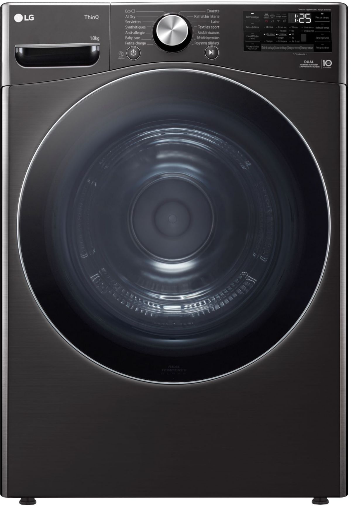 Secadora con bomba de calor LG RH8P12BS