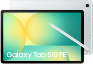 8806097195290_h_f_l_0-1.jpg Tableta Android Samsung Galaxy Tab S10FE, Wi-Fi, 128 GB, color plata, con Galaxy AI.