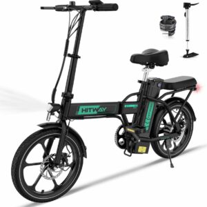 Bicicleta eléctrica HITWAY HITWAY de 16″ BK5S negra